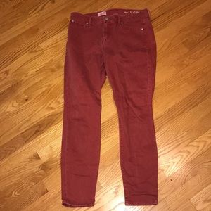 Red Gap Skinny Jeans